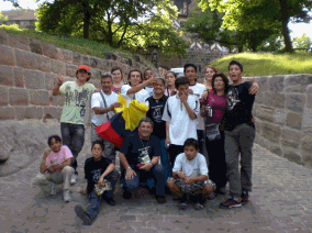 Gruppenbild bei der Nürnberger Burg